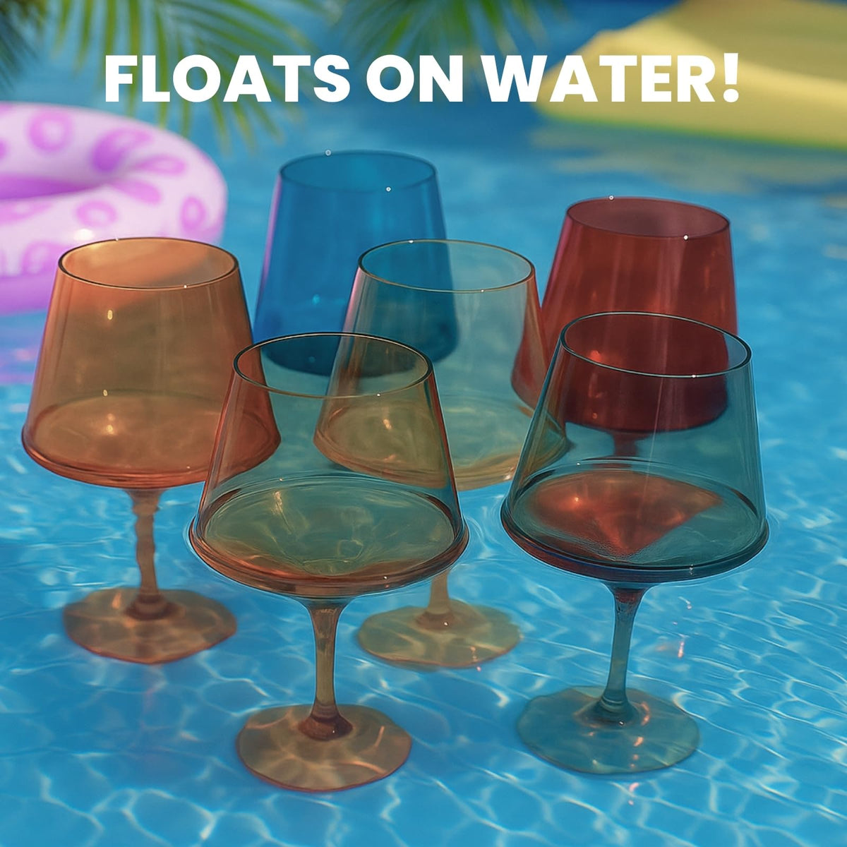 The Wine Savant reusable glasses reduce waste during parties.
