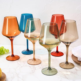 The Wine Savant wedding-ready plastic glasses enhance celebrations with color.