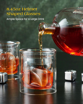 The Wine Things decanter cap detail adds a secure, leak-resistant lid for gatherings.