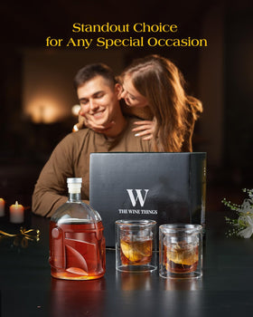 The Wine Things unboxing moment captures a premium, display-worthy gift set.