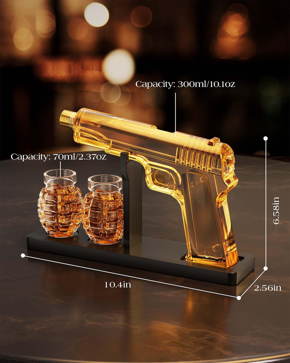 The Wine Things whiskey glasses 70 mL offer balanced sipping and durability.