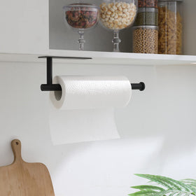theaoo adhesive paper towel holder install option enables quick setup without drilling