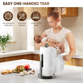 theaoo paper towel holder fits all rolls for versatile home use
