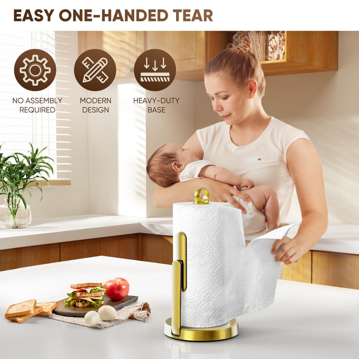 Theaoo ring handle for easy transport around the kitchen