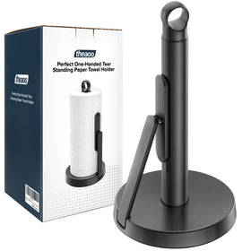 theaoo heavy-duty paper towel holder with tension arm enables controlled tearing