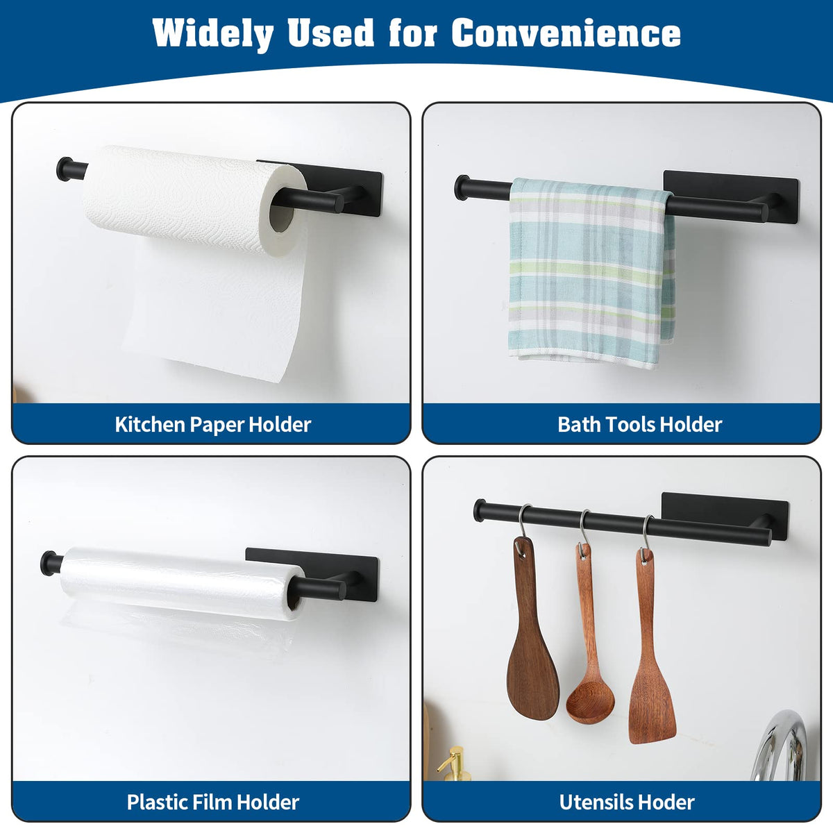 kitchen use with theaoo paper towel holder for organization and easy access