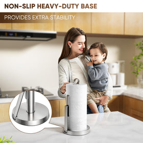 theaoo modern standing dispenser with a sleek silver finish