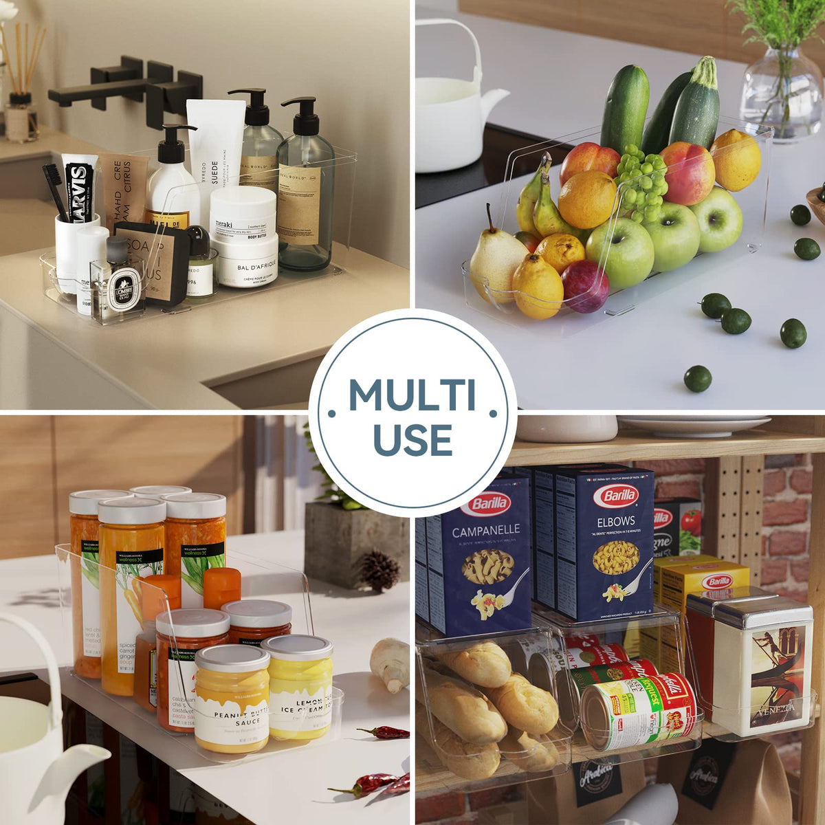 theaoo pantry and cabinet can holder supports versatile kitchen storage.
