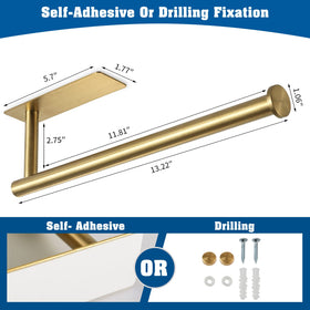 theaoo adhesive mounting view demonstrates easy vertical or horizontal installation