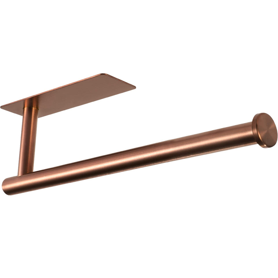 theaoo Rose Gold Under-Cabinet Paper Towel Holder keeps towels tidy and accessible.