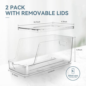 theaoo two-pack can dispenser highlights durable, compact organization.