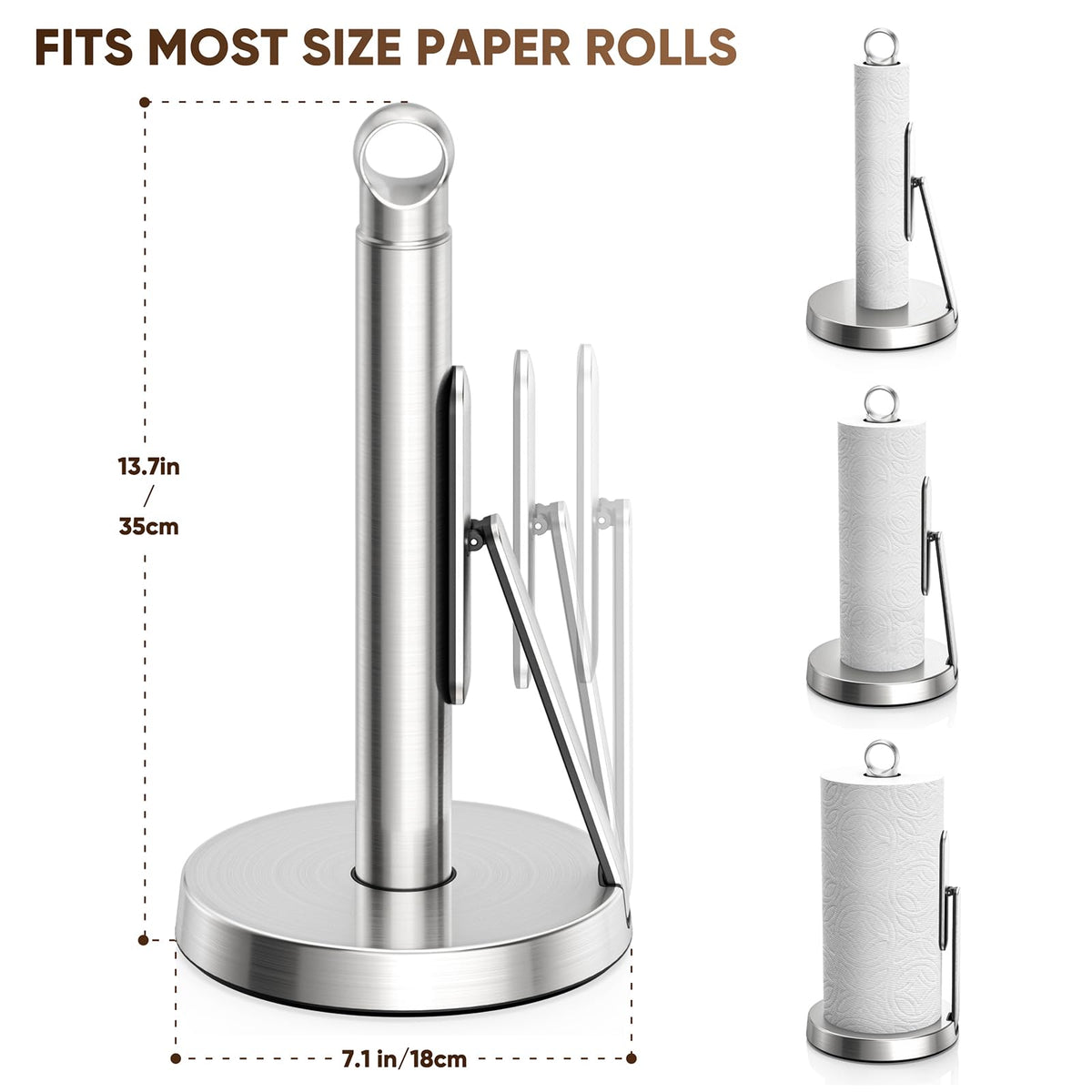 theaoo weighted non-slip base stabilizes the holder during use
