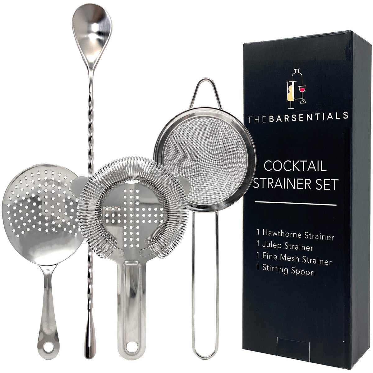 TheBarsentials Hawthorne strainer with spring for precise filtration over a shaker