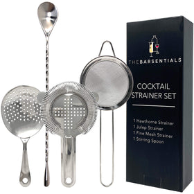 TheBarsentials Hawthorne strainer with spring for precise filtration over a shaker