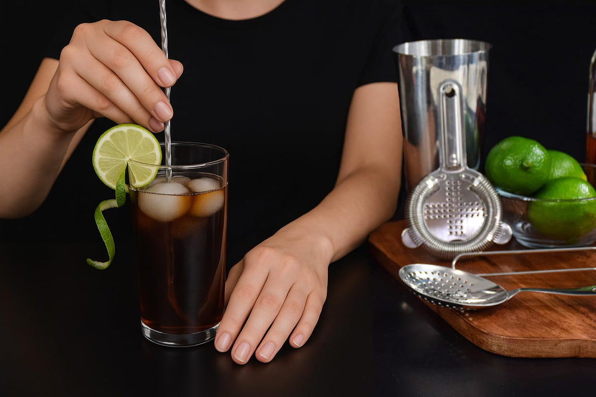 TheBarsentials mix and filter essentials in a cocktail setup