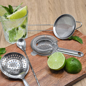 TheBarsentials stainless steel stirring spoon with twisted handle for control