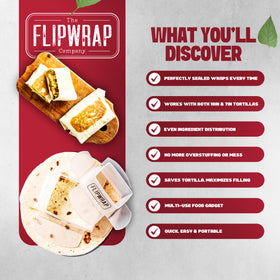 Kitchen organization with Flipwrap for faster, cleaner meal prep.