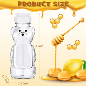 Thenshop bear cup dispenser with flip-top lid for mess-free pouring.