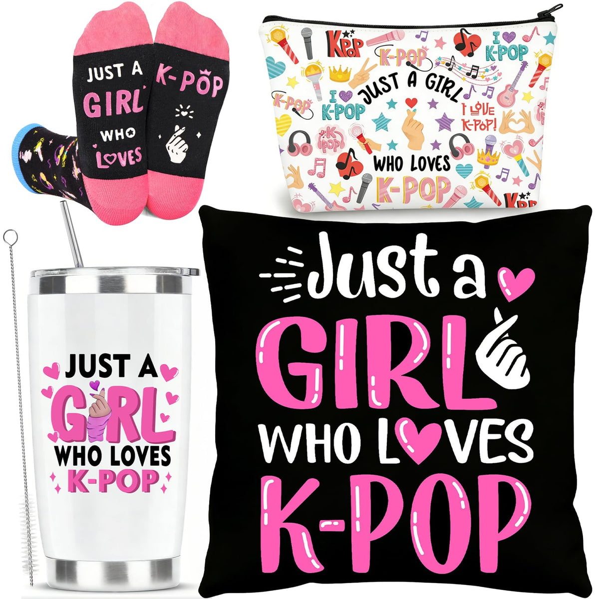 Theook 20oz K-pop mug in stainless steel for hot or cold drinks.