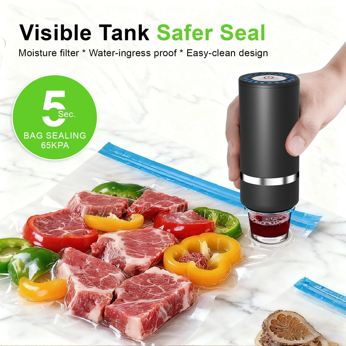 Theravolante reusable vacuum bags for eco-friendly storage