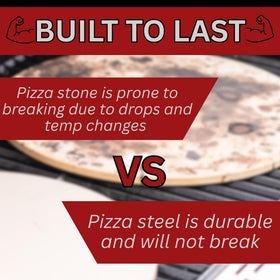 THERMICHEF 1 4 inch thick pizza steel highlighting thickness balance