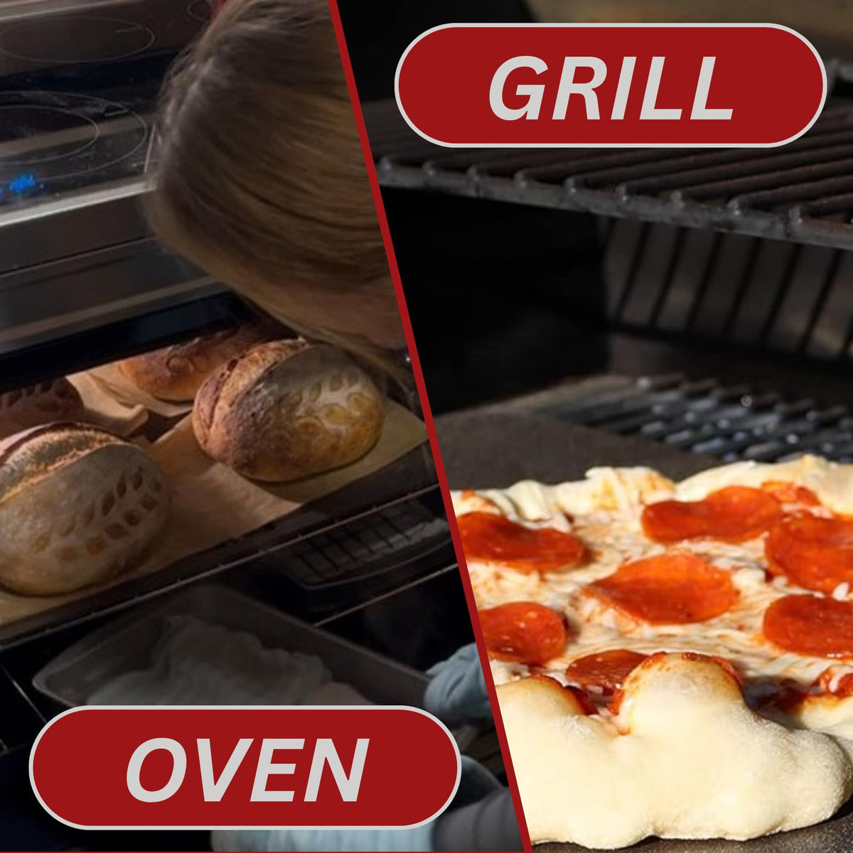 ThermiChef steel retains heat for back-to-back pizzas