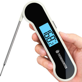 ThermoMonster quick-read thermometer front view for fast, precise cooking.
