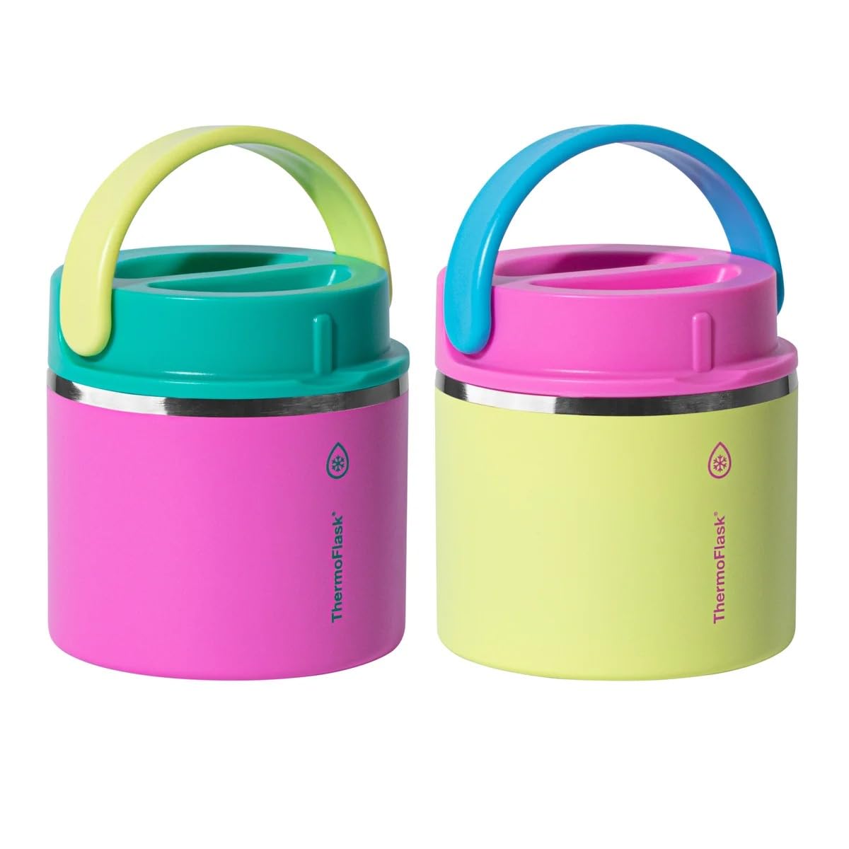ThermoFlask 20 oz pink food jar ready for on-the-go lunches.