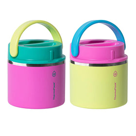 ThermoFlask 20 oz pink food jar ready for on-the-go lunches.