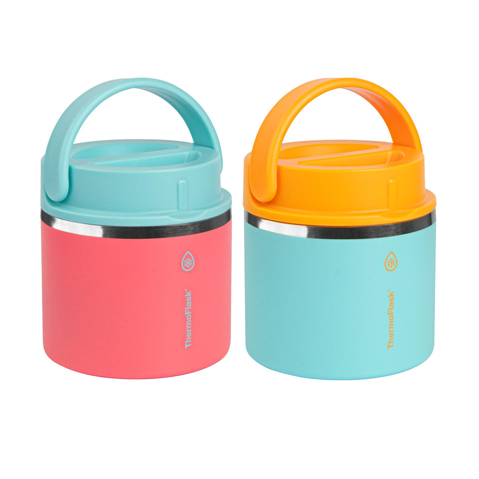 ThermoFlask 20 oz food jar in Sugar Coral keeps meals fresh on the go