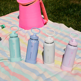 Dishwasher-safe ThermoFlask bottle and lid simplify cleaning after travel.