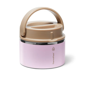 ThermoFlask easy-grip handle for comfortable carrying during work, school, or travel.