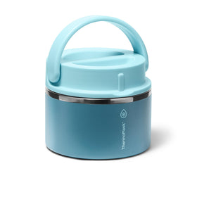 ThermoFlask Food Jar showing Temp-Lock insulation for hot or cold meals.