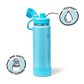 Spout lid design prevents spills during travel and workouts
