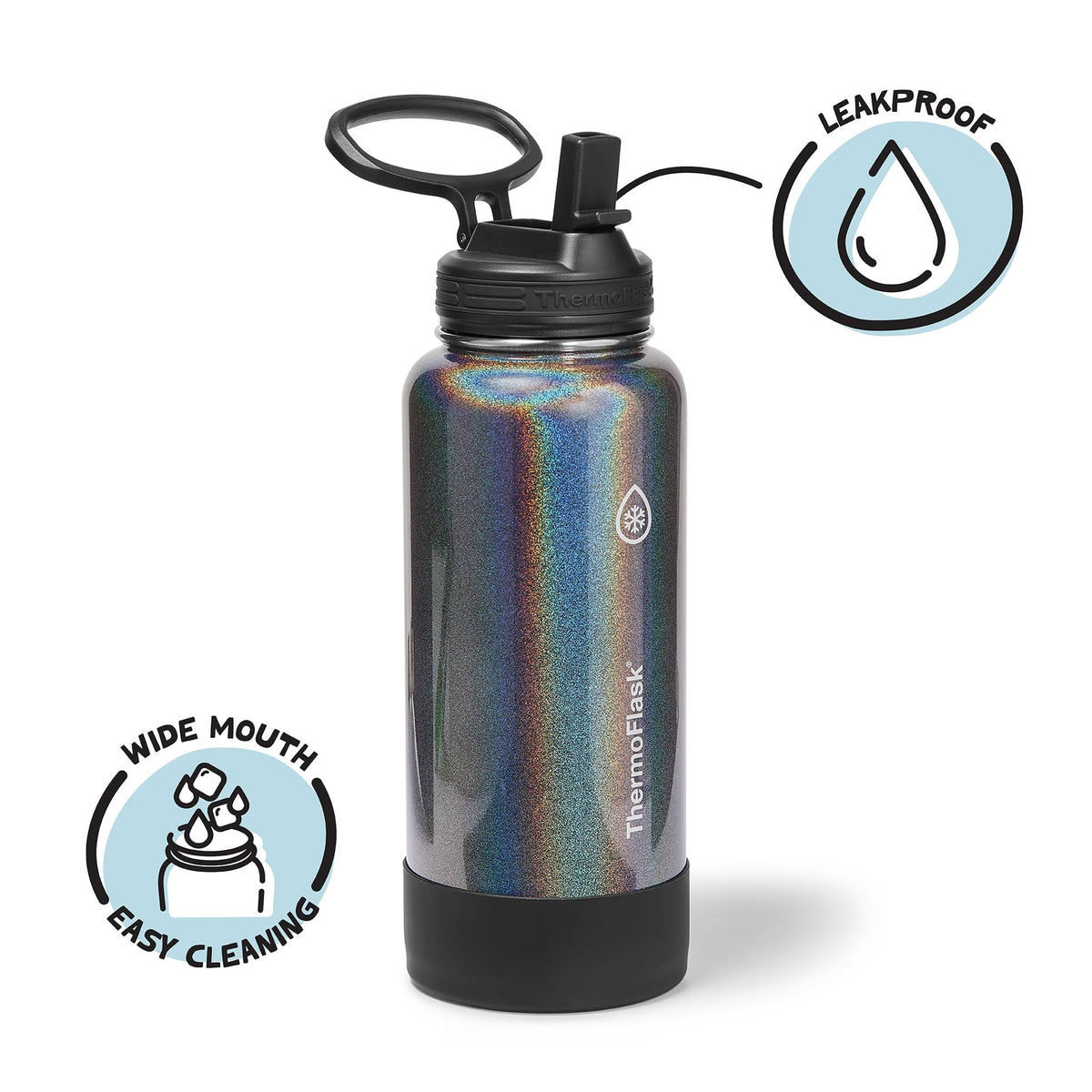 18/8 stainless steel ThermoFlask preserves flavor without transfer.