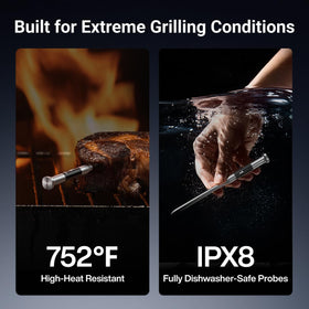 ThermoMaven 3000FT oven use on the kitchen counter with probes