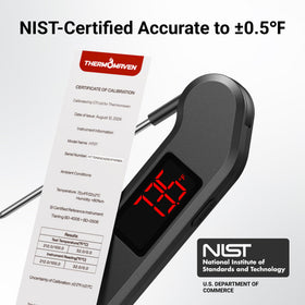 ThermoMaven digital thermometer with bright LED screen for quick checks