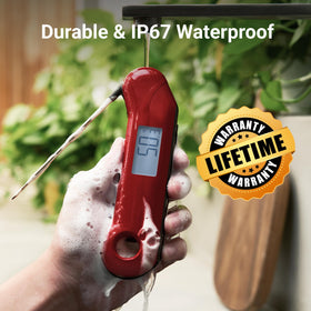 ThermoMaven magnet and hook storage keeps it within reach.