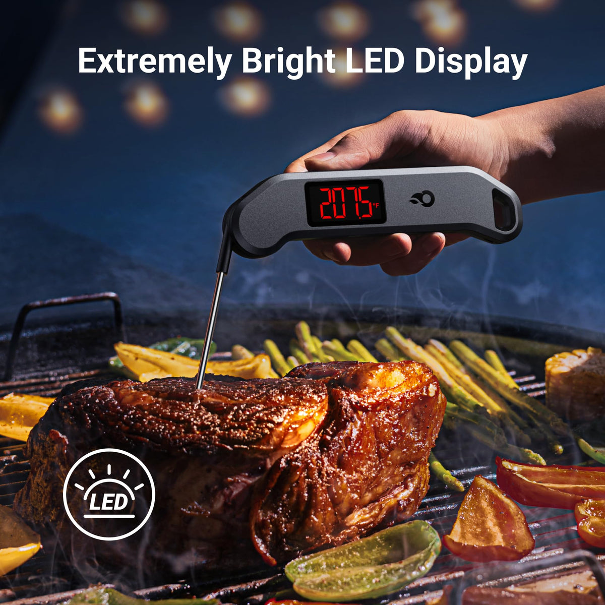 ThermoMaven thermometer uses motion-sensor wake to save battery during cooking