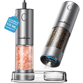 ThermoMaven 110ml grinder set on counter for quick everyday seasoning