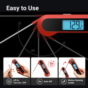 ThermoMaven waterproof design makes cleanup effortless after grilling.