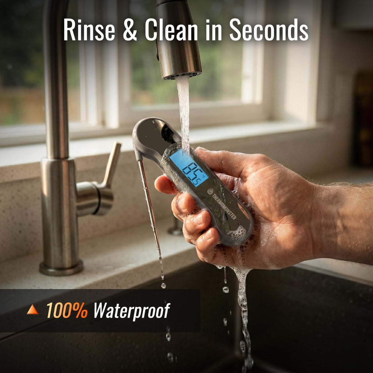 ThermoMonster precision to 0.5°F supports consistent results.
