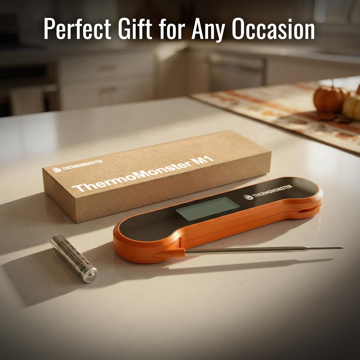 ThermoMonster compact kitchen tool for ovens, grills, and candy making