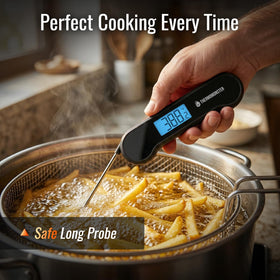 ThermoMonster waterproof body cleans easily under running water.