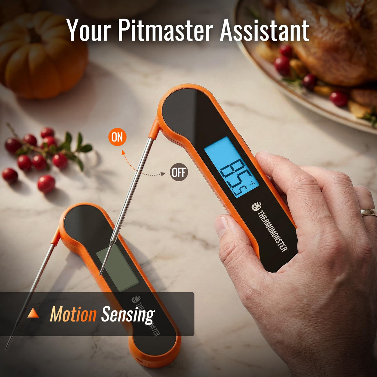 ThermoMonster waterproof design cleans quickly under running water