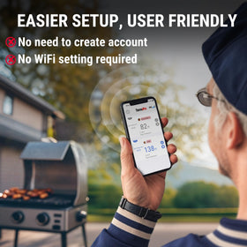 ThermoPro high-accuracy readings help approach desired doneness more reliably.