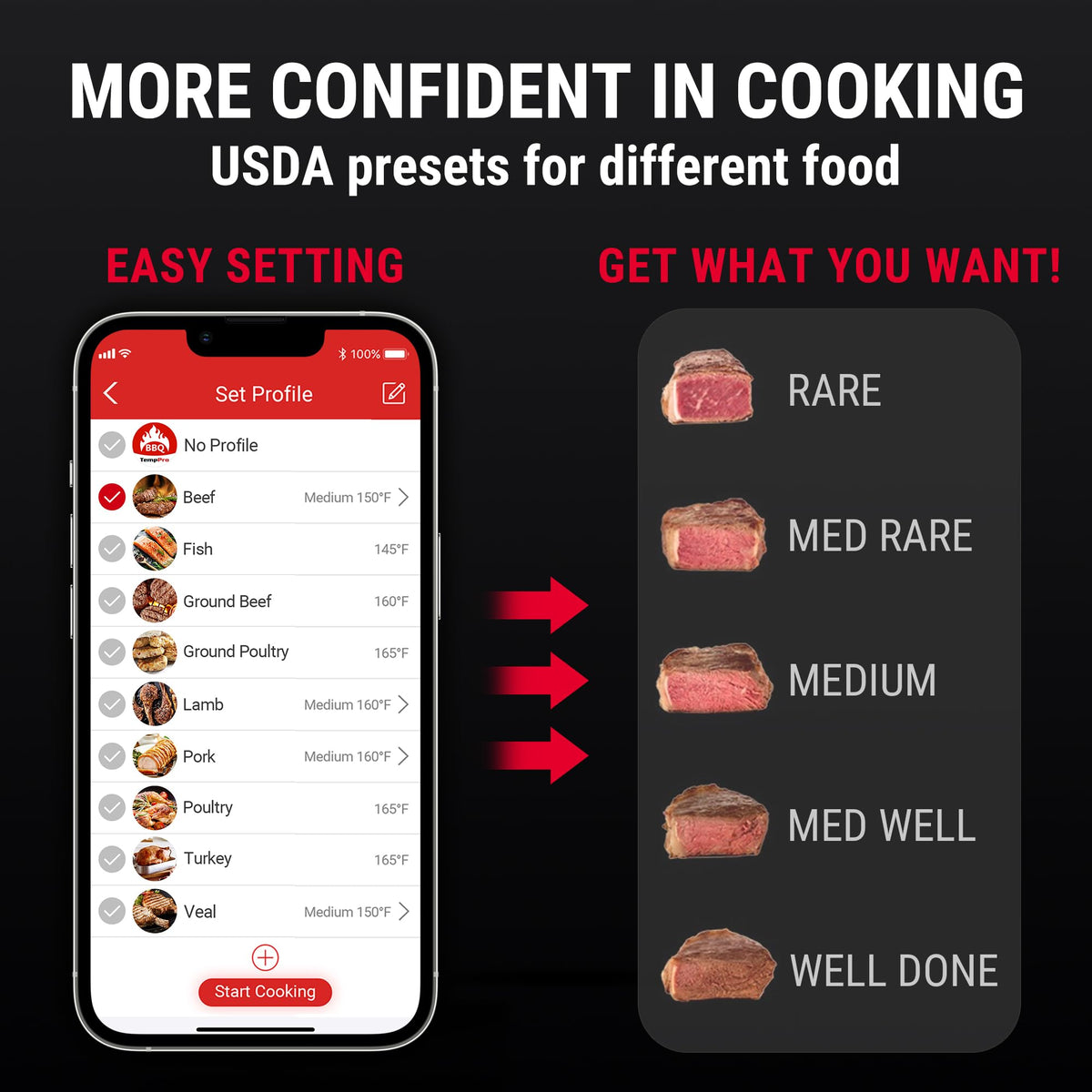ThermoPro remote notifications keep you informed without constant phone checks.