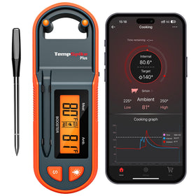 Thermopro TempSpike 600ft-range display for remote meat temperature monitoring.