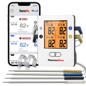 ThermoPro TP25 with 650ft range for flexible grilling and monitoring