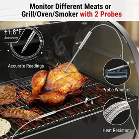 ThermoPro TP910 app alerts notify when targets are reached